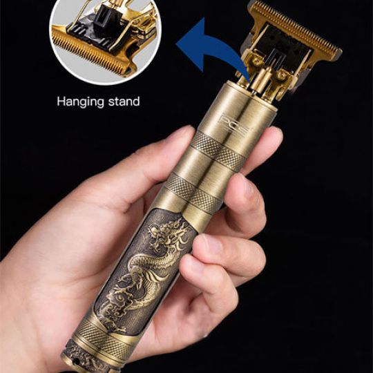 Dragon Style Timmer - Golden Rechargeable Sharp & Fine Cutting Trimmer
