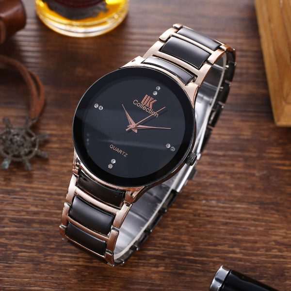 Iik Stainless Steel Quartz Wrist Watch For Men
