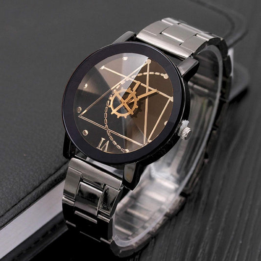 Stylish Stainless-Steel Quartz Wrist watch For Men